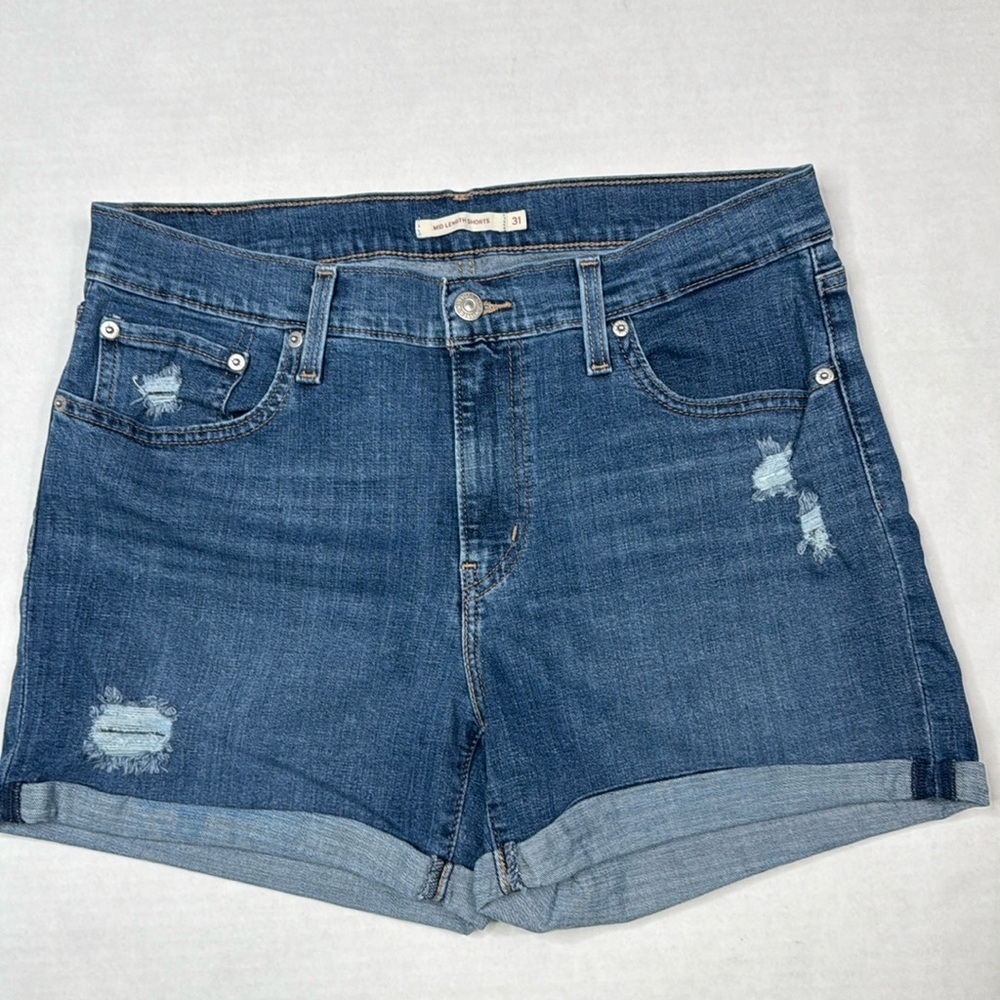 Levis Mid Length Rolled Cuff Shorts Shorts size 31
